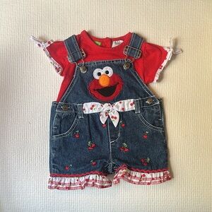 Elmo Cherry Denim 🍒 Set